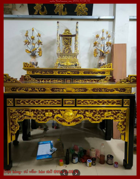 Bàn thờ gia tiên 3 cấp siêu khủng
